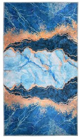 Tappeto blu/oro 180x120 cm - Vitaus