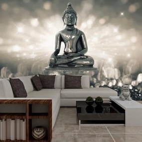 Fotomurale adesivo  Silver Buddha  Larghezza x Altezza Home decor 147x105