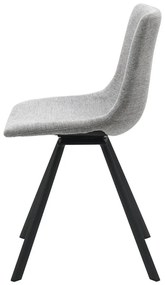 Sedia da pranzo grigio chiaro Yukon - Unique Furniture