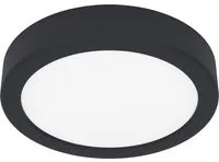 Plafoniera Moderna Fueva 5 In Acciaio Nero Led Integrato 11W 3000K Ip44