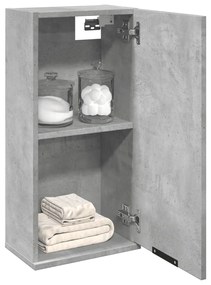 Mobile da bagno a parete grigio cemento 32x20x67 cm