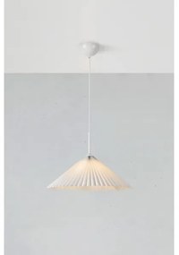 Markslöjd 108711 - Lampadario a sospensione con filo PLISADO 1xE27/40W/230V diametro 50 cm bianco