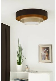 Duolla - Plafoniera LED LUNETA LED/26W/230V diametro 60 cm 4000K marrone/oro