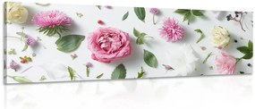 Quadro su tela – Natura morta delicata di fiori