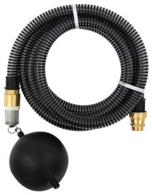 Tubo Di Aspirazione Con Raccordi İn Ottone Nero 1,1" 25 M Pvc /