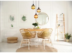 Globo 15638-3 - Lampadario a sospensione con filo ZUMBA 3xE27/25W/230V diametro 36 cm rame/verde/blu