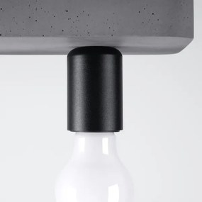 Sollux  SL.1158 - Faretto TAVO 3xE27/15W/230V calcestruzzo