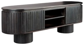 Mobile TV marrone scuro in mango massiccio 140x45x40 cm Kenji – Dutchbone