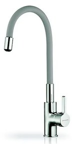 Pyramis 90938001 - Rubinetto cucina FLESSI con becco flessibile grigio