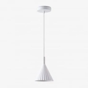 Lampada da soffitto LED in gesso Lydon Bianco - Sklum