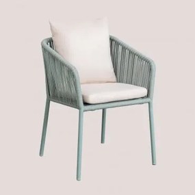 Pack 4 sedie da giardino Arhiza Classic Style Celadon - Sklum