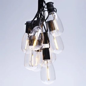 Brilagi - Ghirlanda natalizia LED da esterno 10xLED/3xAA 3,2 m IP44 bianco caldo