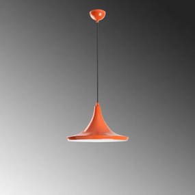 Lampadario a sospensione con filo TOM 1xE27/40W/230V arancione