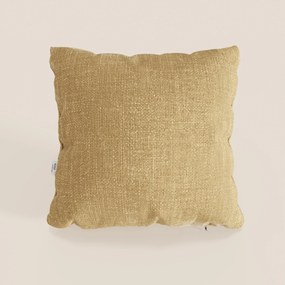 Lyon cuscino disponibile in diversi colori realizzato in morbido tessuto intrecciato impermeabile T06 ocra