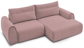 Divano angolare in rosa chiaro Aden – Bobochic Paris