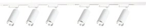 Faretto per sistema a binario MICA 6xGU10/10W/230V bianco/cromo satinato