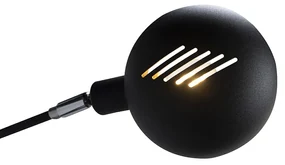 Arco nero con interno oro a 5 luci - Anni Sessanta Marmo