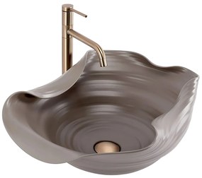 Lavabo da appoggio in ceramica REA HM-66TB Handmade ART
