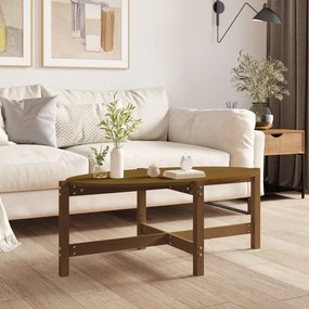 Tavolino Da Salotto Ambra 118x63x45cm İn Legno Massello Di Pino /