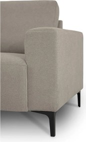 Divano angolare marrone chiaro (con penisola a sinistra/a L) con rivestimento in ciniglia Fabian – Scandic