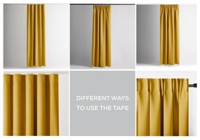 Tenda termoisolante/parzialmente oscurante gialla 140x270 cm Kierra – Restilo