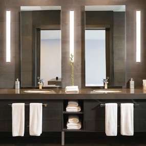 Lampada da parete nera, lunghezza 90 cm Caspio - SULION