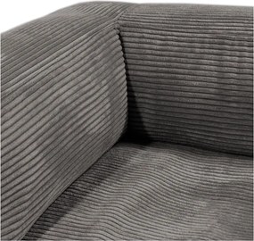 Puof a sacco blu con rivestimento in velluto a coste MooG – SLOWDOWN