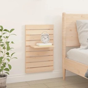 Mensole da letto a parete 2 pz legno massello di pino