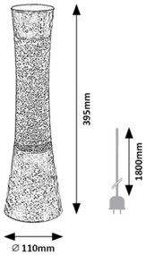 Rabalux 7026 - Lampada lava MINKA 1xGY6,35/20W/230V blu
