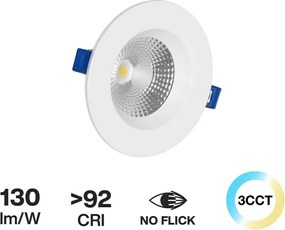 Faro da incasso 10W Foro Ø100mm Bianco Variabile con driver Philips Colore Bianco Variabile CCT