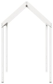 Tetto letto bambini bianco 217x95,5x159 cm legno massello pino