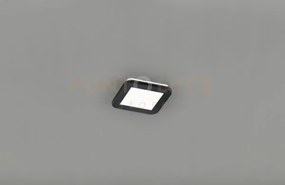 Camillus plafoniera led quadrata metallo nero opaco con funzione di...