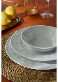 Set da tavola 18 pezzi in porcellana bianca