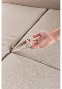 Divano letto variabile beige ad angolo Pop - Bonami Selection