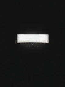 Overlap applique led 18w 1551lm 3000k in vetro bianco e satinato fi...