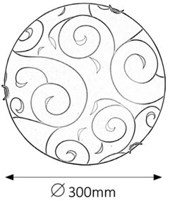 Rabalux 3852 - Applique HARMONY LUX 1xE27/60W/230V