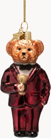 Addobbo di Natale in vetro soffiato Bear In Clothes