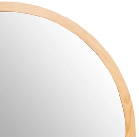 Atmosphera - Specchio da parete ANGELO diametro 110 cm pino