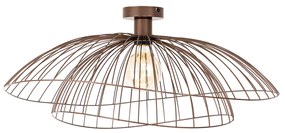 Plafoniera smart bronzo con doppio paralume 45cm incl. WiFi G95 - Pua