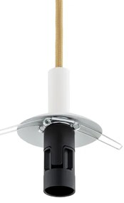 Argon 8451 - Lampadario a sospensione con filo ALMIROS 1xE14/7W/230V diametro 12 cm alabastro bianco/oro