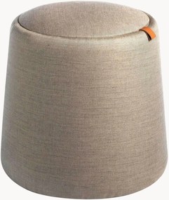 Pouf contenitore imbottito con vano portaoggetti Gautier