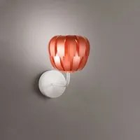 Lampada Da Parete Moderna 1 Luce Queen In Polilux Rame D19 Made In Italy