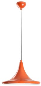 Lampadario a sospensione con filo TOM 1xE27/40W/230V arancione
