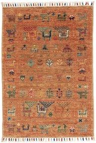Samarkand Tappeto orientale 90x60 Marrone (Pakistan) Annodato A Mano