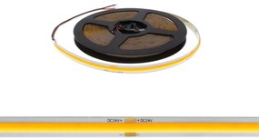 Striscia LED COB 8W/m 24VDC IP20 5m Professional Colore Bianco Caldo 2.700K