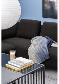 Tavolino nero con piano in vetro 80x80 cm Strington - Actona