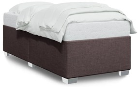 Giroletto Senza Materasso Marrone Scuro 80x200 Cm Tessuto /