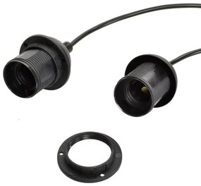 Lampadario a sospensione con filo LUPO 3xE27/60W/230V