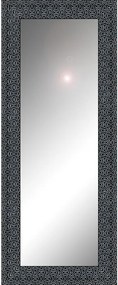 Specchio Marina rettangolare in legno nero, argento 125 x 40 cm