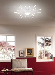 Plafoniera LED Sole Ø 80 cm bianco IP20 cct da bianco caldo a bianco freddo con regolazione di temperatura, 2070 lumen NOVECENTO